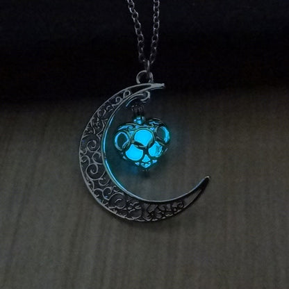 Celestial Light Crescent Pendant