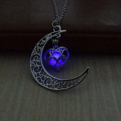 Celestial Light Crescent Pendant