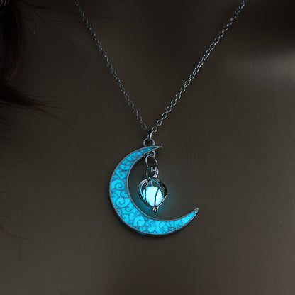 Celestial Light Crescent Pendant