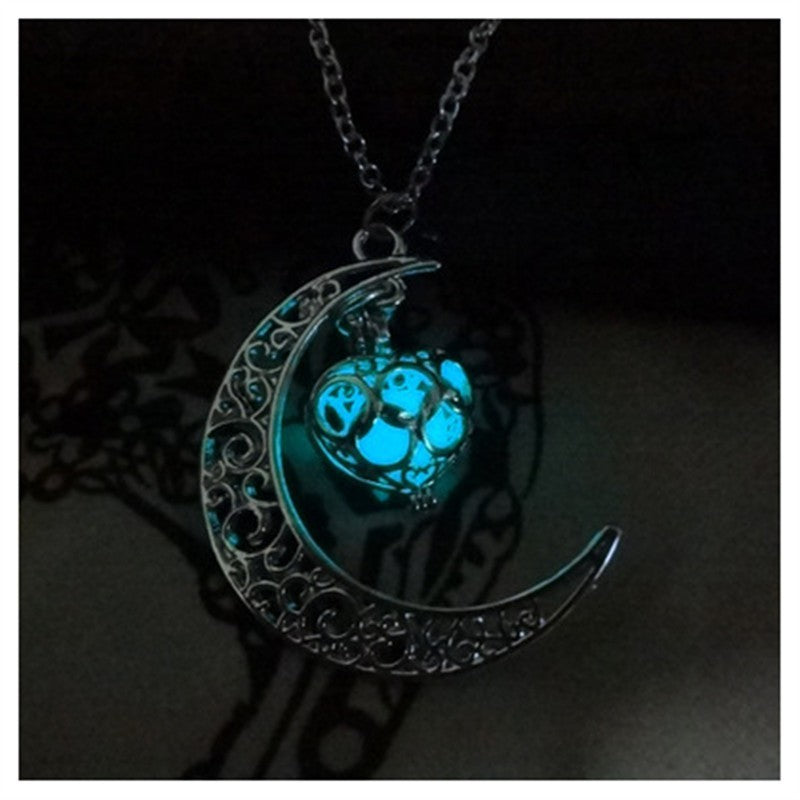 Celestial Light Crescent Pendant