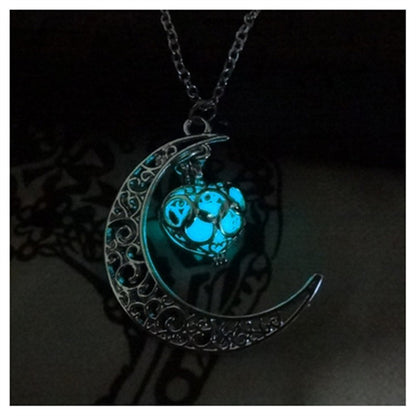 Celestial Light Crescent Pendant