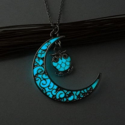 Celestial Light Crescent Pendant