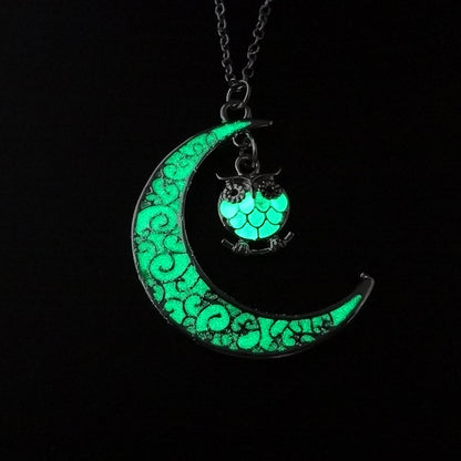 Celestial Light Crescent Pendant